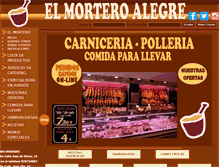 Tablet Screenshot of elmorteroalegre.com